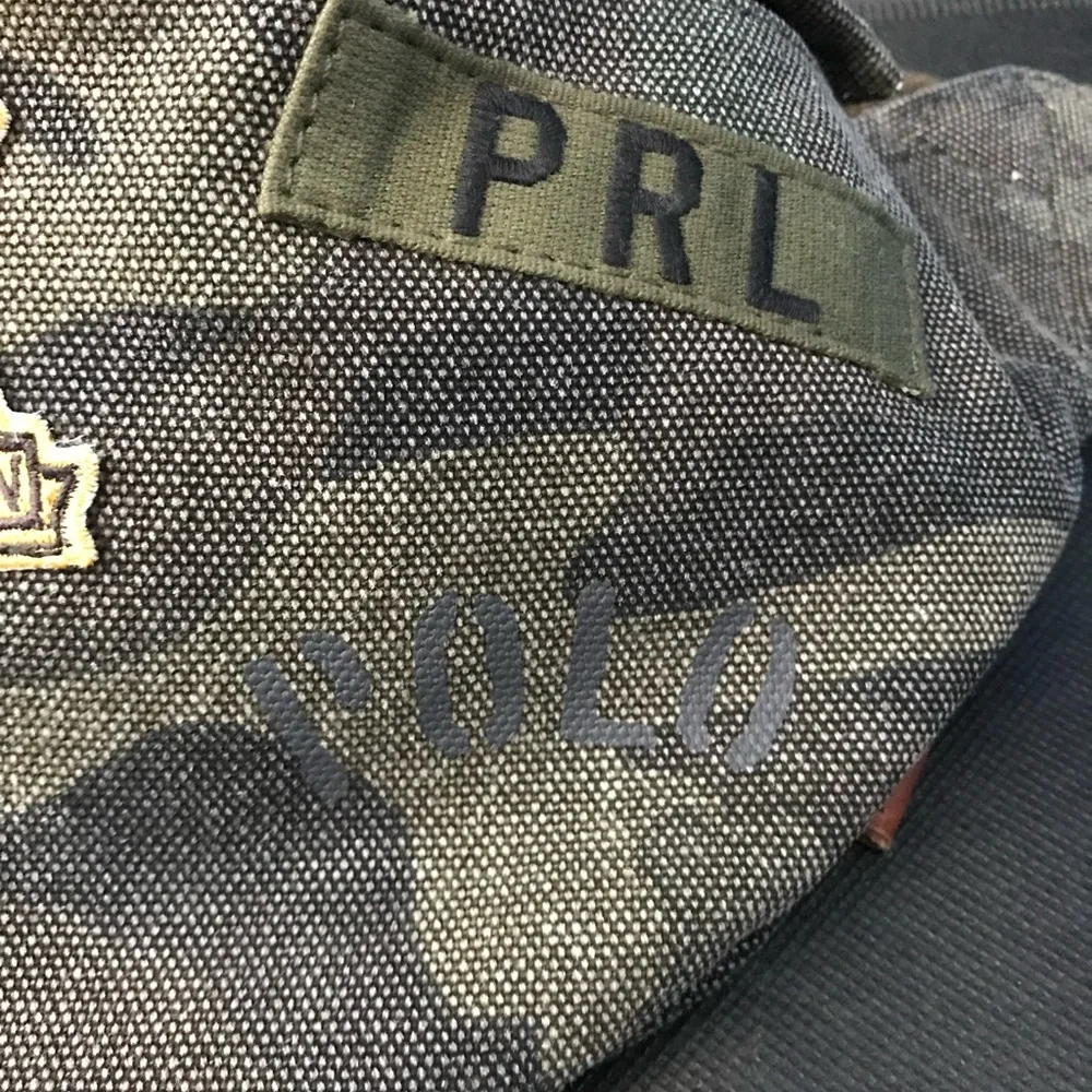 New Polo Ralph Lauren Canvas Camouflage Bum Bag Fanny Pack Belt Bag Pouch $300 - Picture 5 of 9